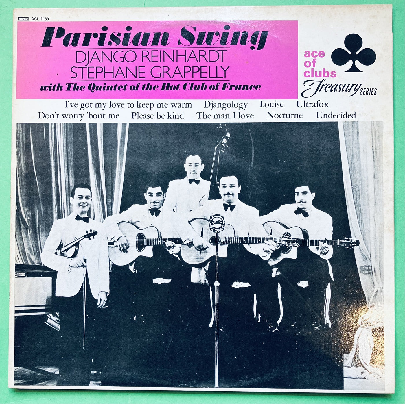 Django Reinhardt Stephane Grapelly Parisian Swing LP Decca EX/EX