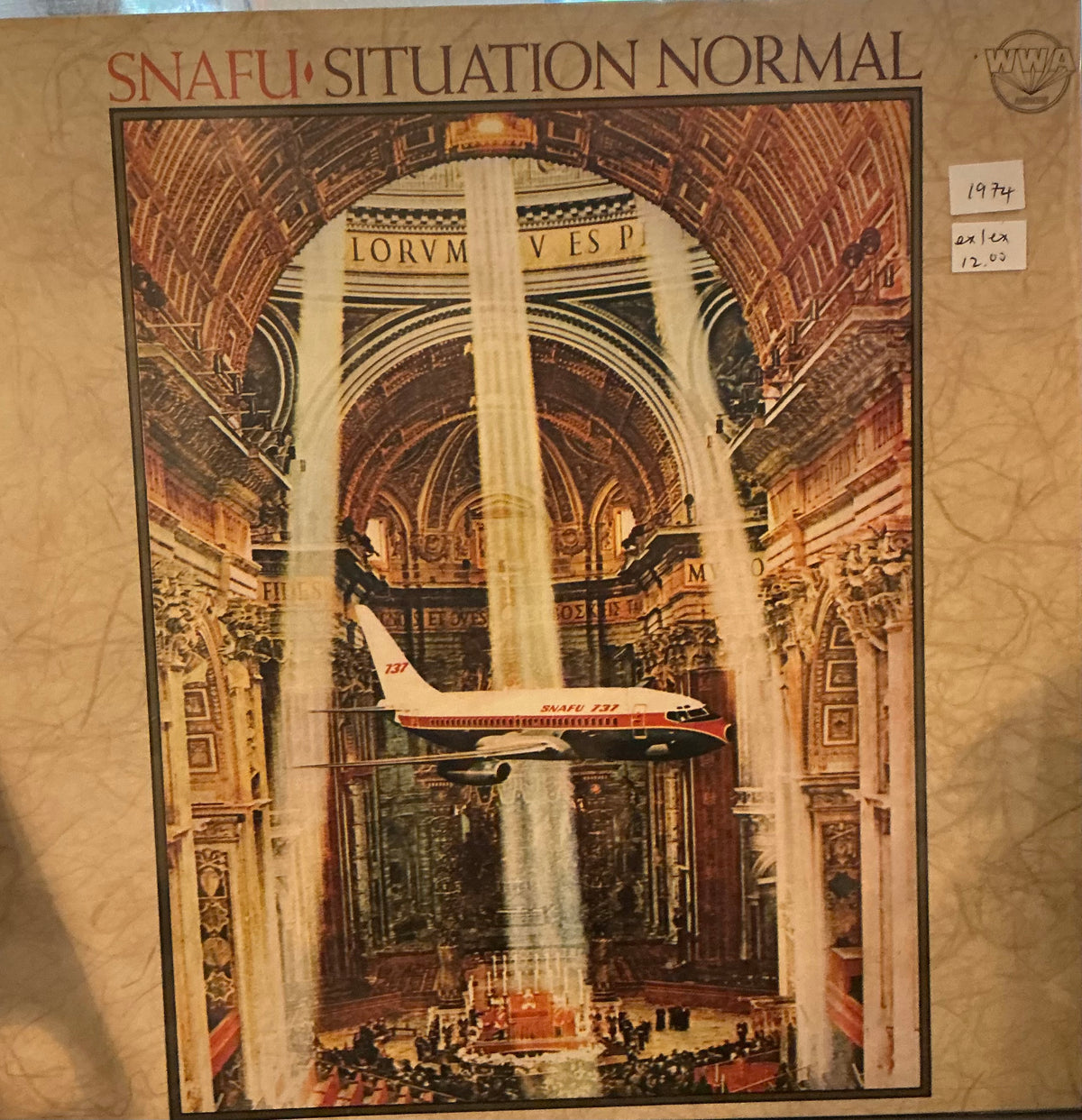 Snafu – Situation Normal (Vinyl LP, WWA Records, 1974) – EX / EX