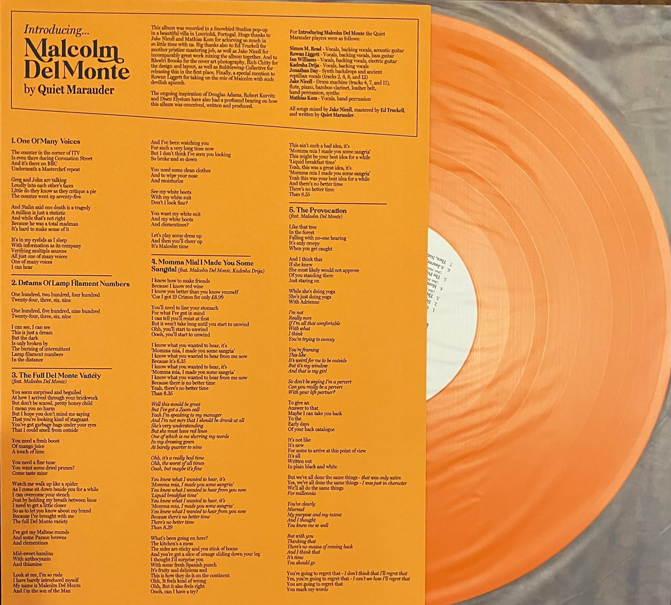 Introducing Malcolm DelMonte by Quiet Marauder LP mint & sealed