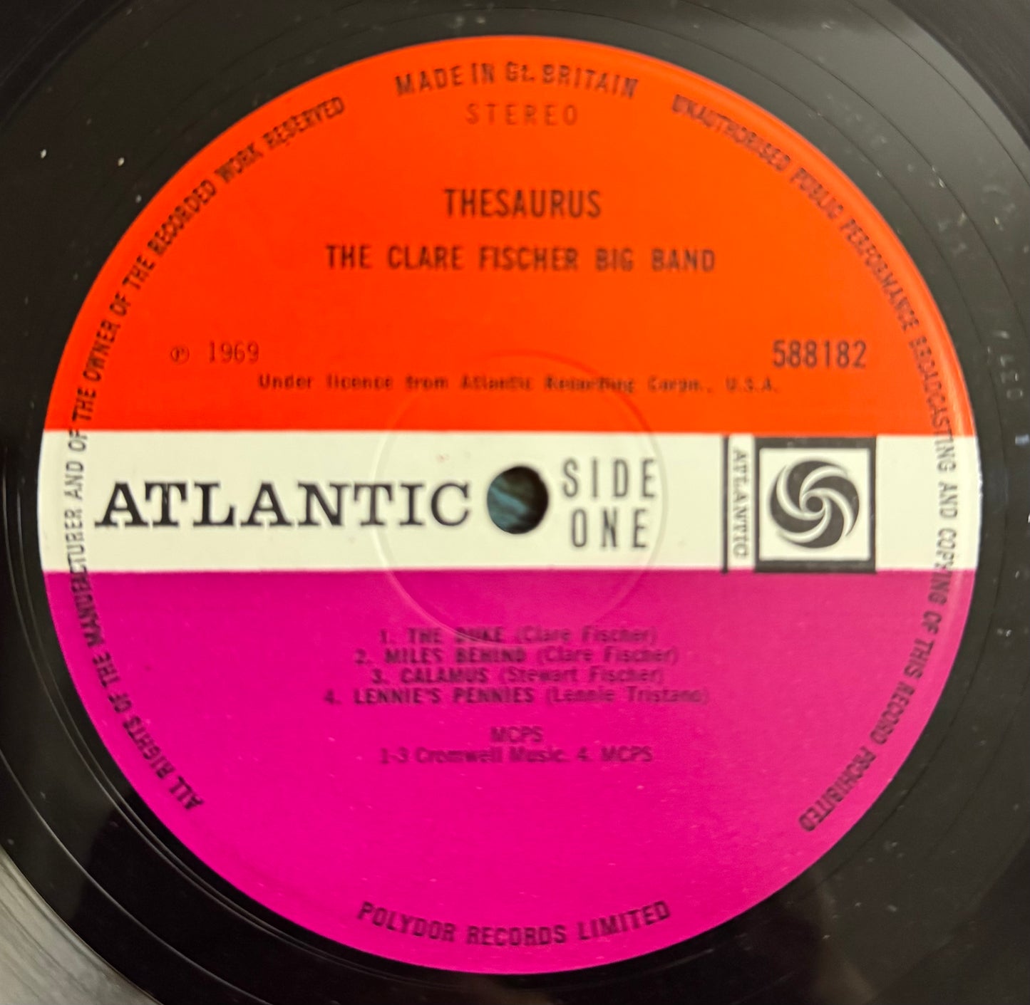 Clare Fischer Big Band Thesaurus LP Atlantic EX/EX