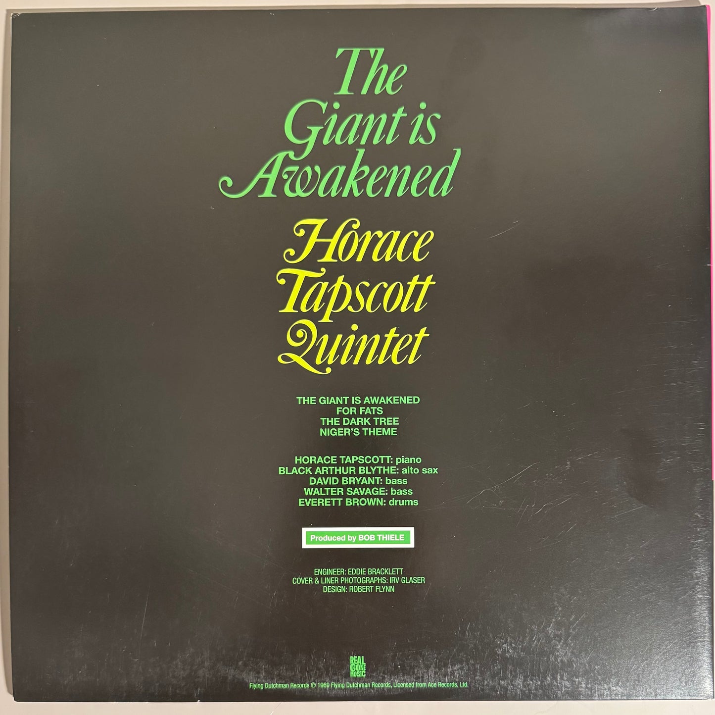 Horace Tapscott Quintet The Giant Is Awakened (Real Gone Music Neon Green Vinyl LP, Near Mint)