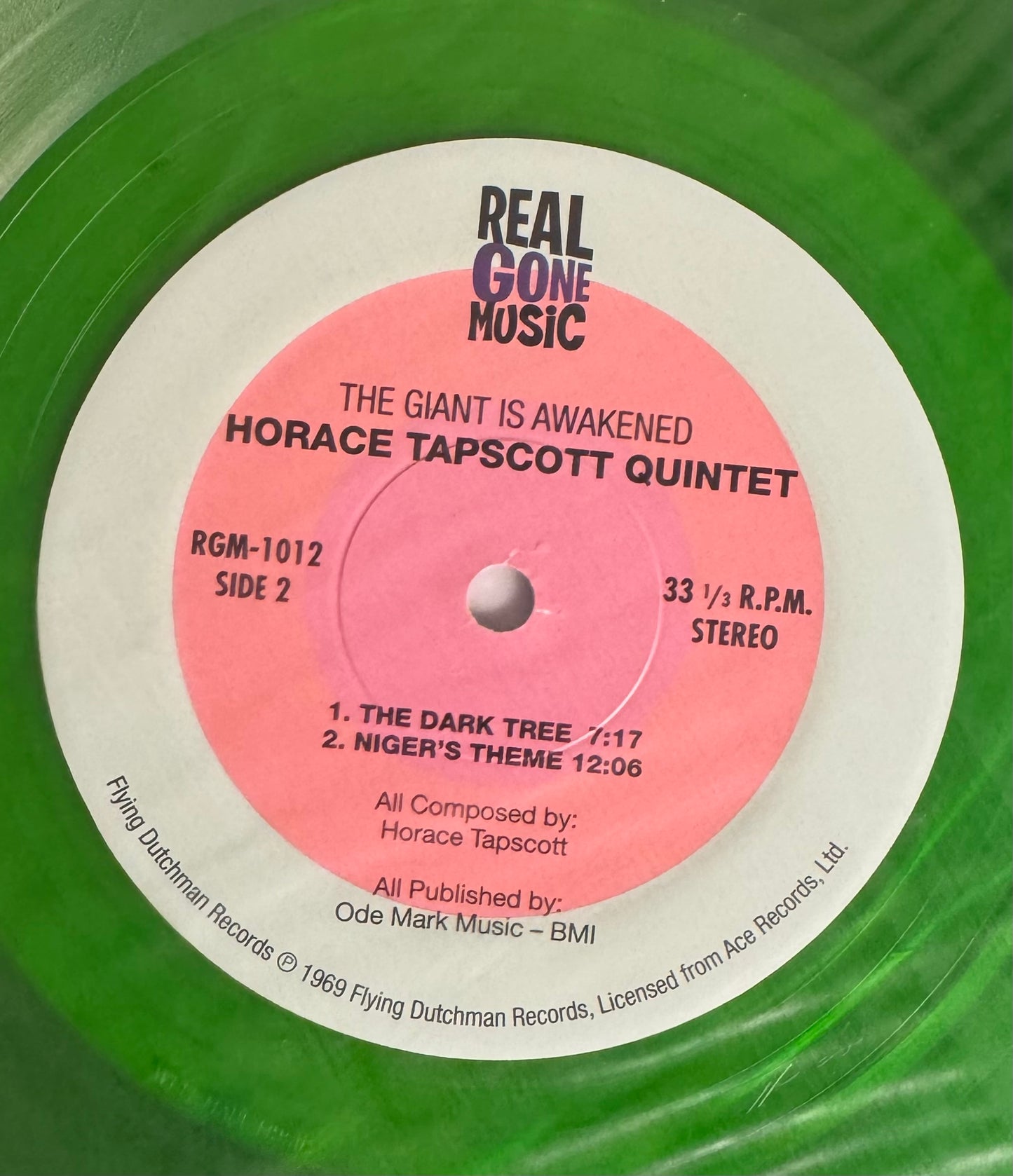 Horace Tapscott Quintet The Giant Is Awakened (Real Gone Music Neon Green Vinyl LP, Near Mint)
