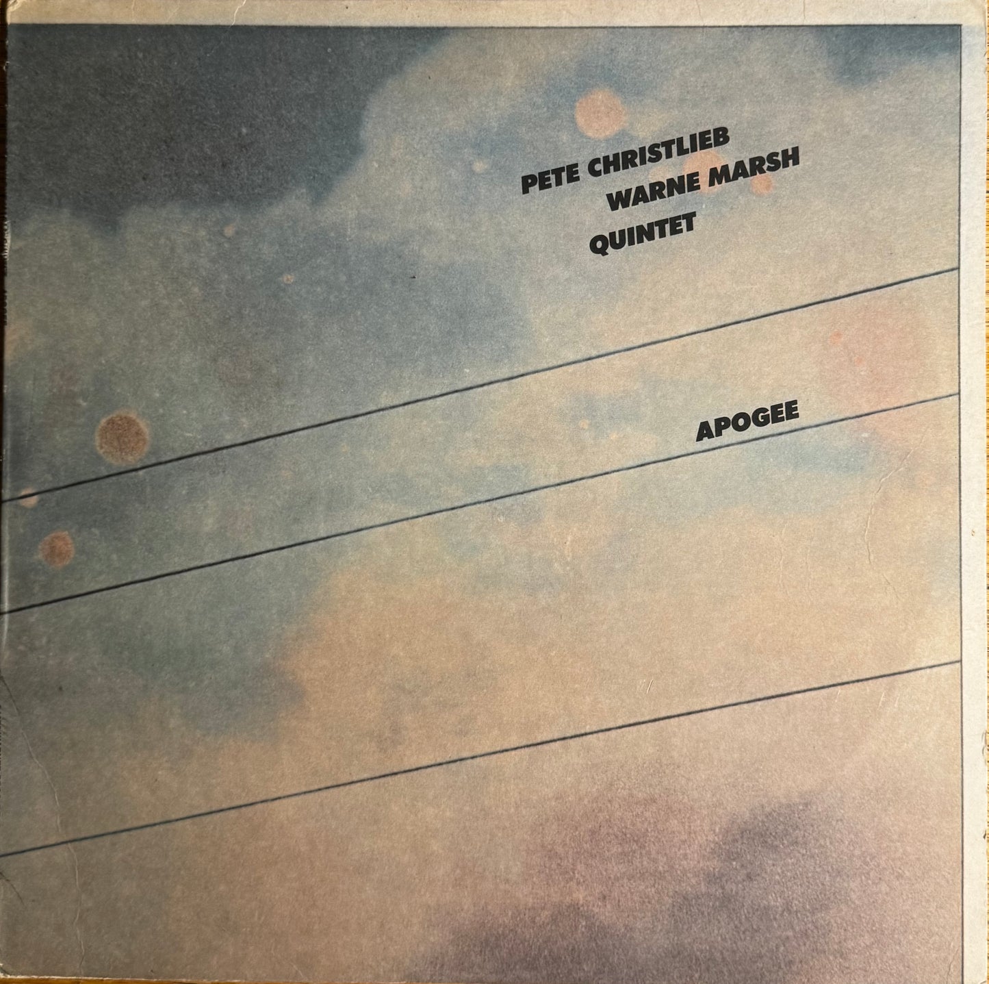 Pete Christlieb Warne Marsh Apogee LP (Warner Bros, 1978, Vinyl LP) EX/EX