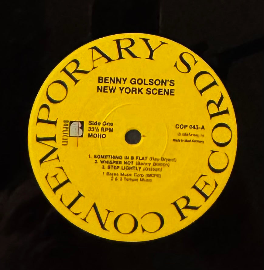 Benny Golson – Benny Golson’s New York Scene (Vinyl LP, Contemporary COP 043) – EX/EX