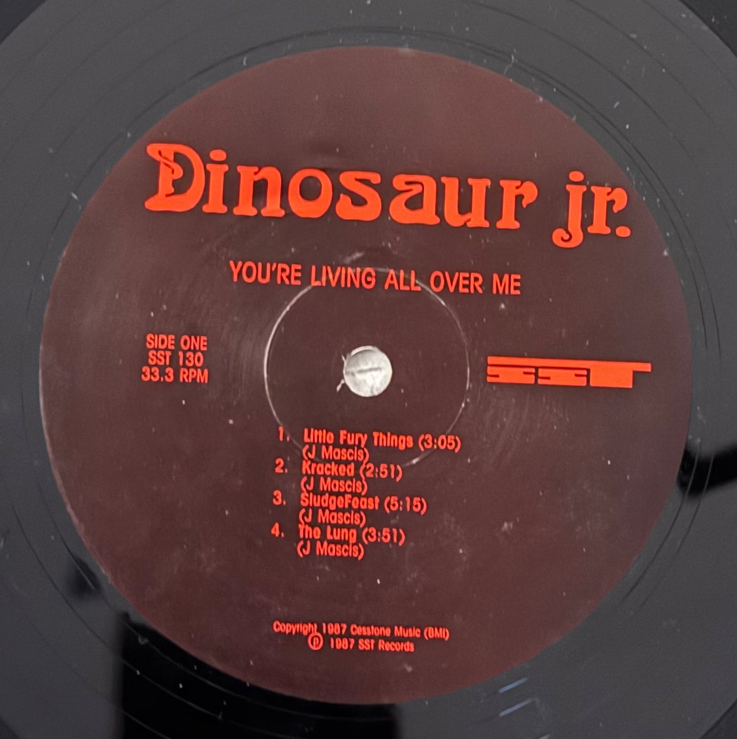 Dinosaur Jr. – You’re Living All Over Me (Vinyl LP, SST Records, 1987) – EX/EX
