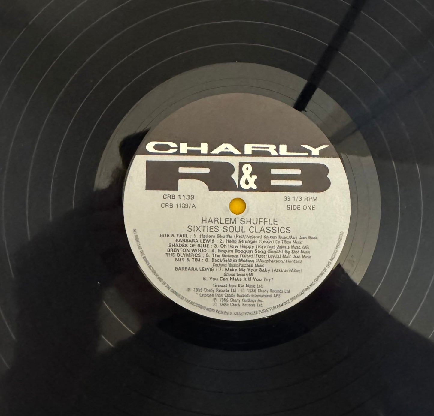 Various – Harlem Shuffle: 60s Soul Classics (Vinyl LP, Charly Records, 1986) – EX / EX