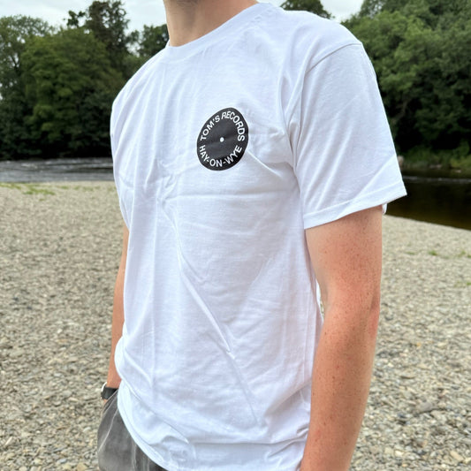 Tom's Records Left Roundel T-shirt - White