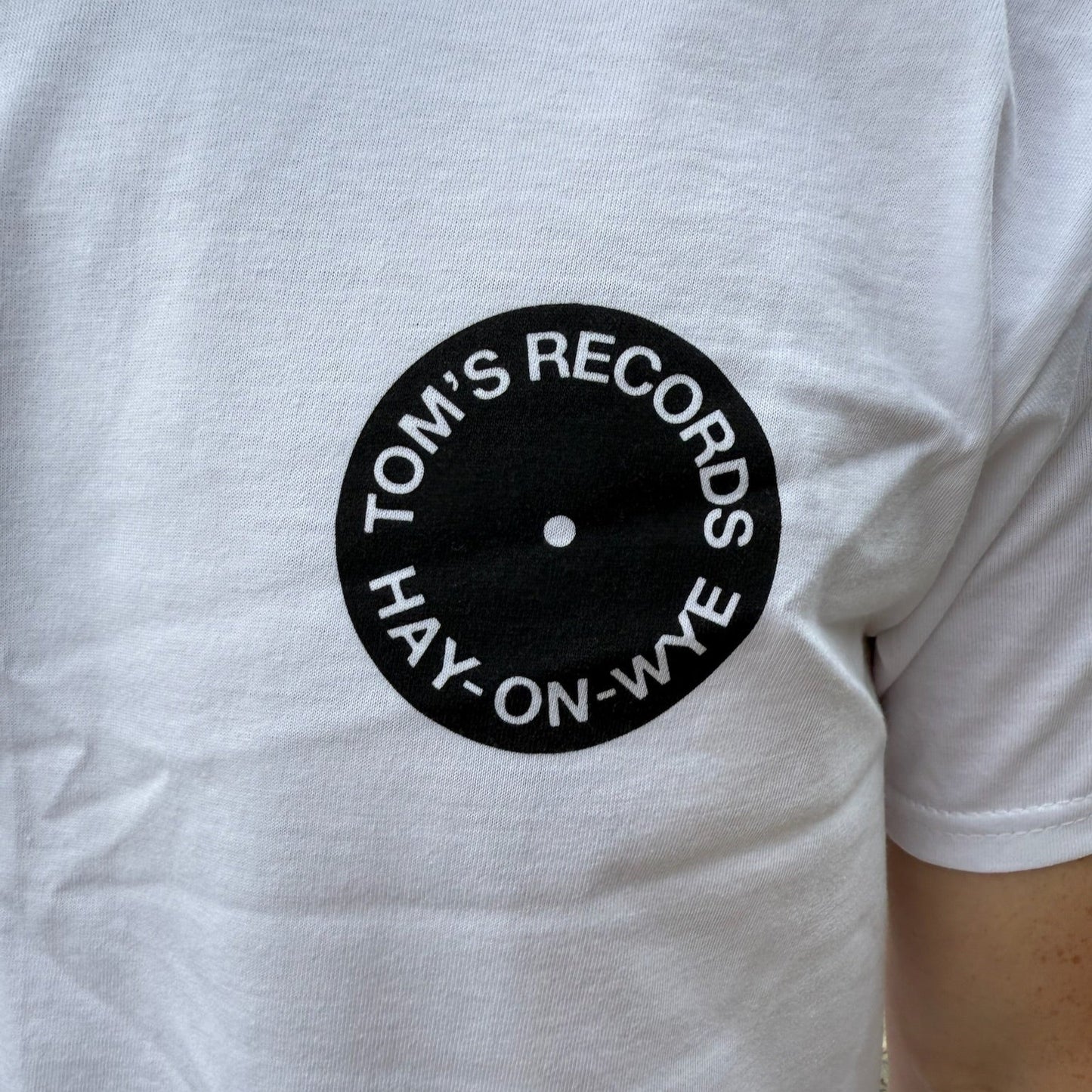 Tom's Records Left Roundel T-shirt - White