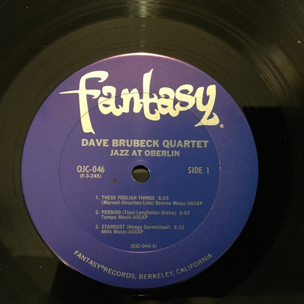 Dave Brubeck – Jazz at Oberlin (Vinyl LP, Fantasy OJC, 1983) – Near Mint
