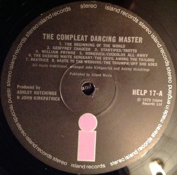 Ashley Hutchings & John Kirkpatrick - The Compleat Dancing Master (Vinyl LP, Island, 1974) - EX / EX