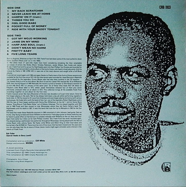 Frank Foster - Ride With Your Daddy Tonight (Vinyl LP, Charly R&B, 1985) - EX / EX