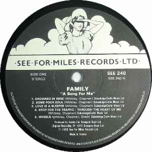 Family - A Song for Me (Vinyl LP, See for Miles) - EX / EX