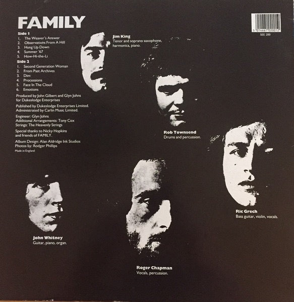 Family - Entertainment (Vinyl LP, See for Miles) - EX / EX