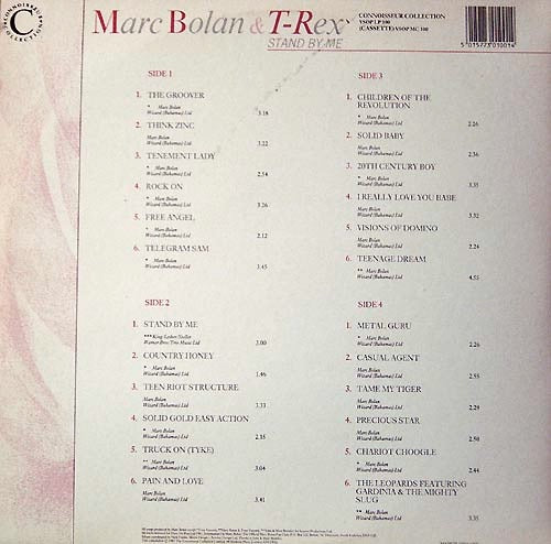 Marc Bolan & T. Rex – Stand by Me (2x Vinyl LP, Connoisseur Collection, 1987) – EX / EX