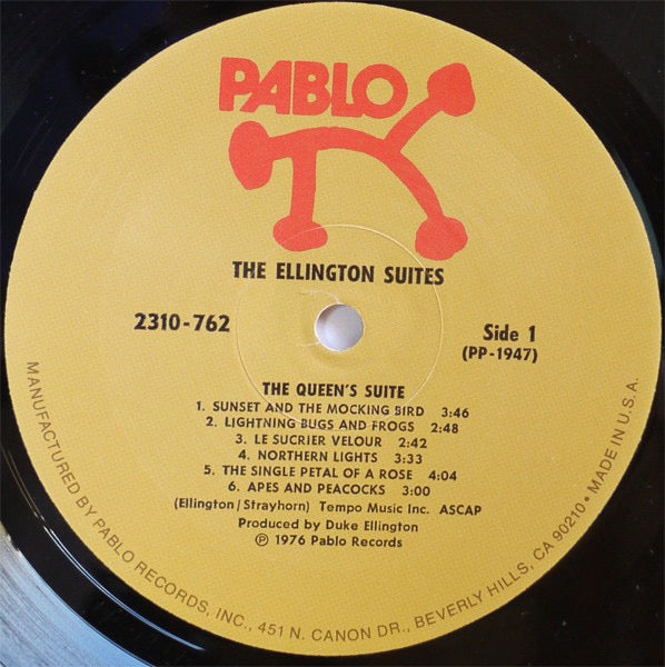 Duke Ellington – The Ellington Suites (Vinyl LP, Pablo, 1976) – EX/EX