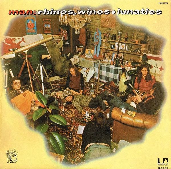 Man – Rhinos, Winos + Lunatics (Vinyl LP, United Artists Records, 1974) – EX / EX