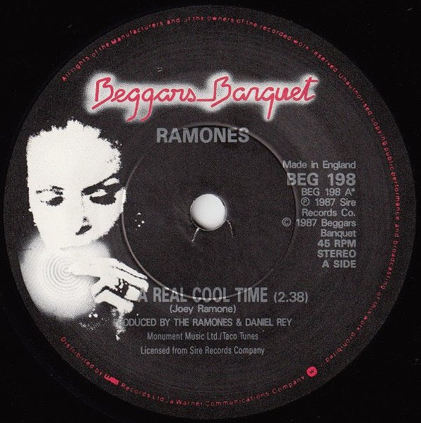 Ramones – Real Cool Time (12" Single, Sire, 1987) – EX / EX