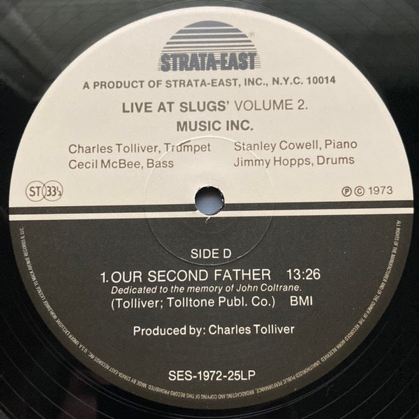 Music Inc. (Charles Tolliver / Stanley Cowell / Cecil McBee / Jimmy Hopps) – Live at Slugs’, Volume I & II (2xLP, Strata-East / Mack Avenue Music Group, 2025, US, 180g) – Near Mint
