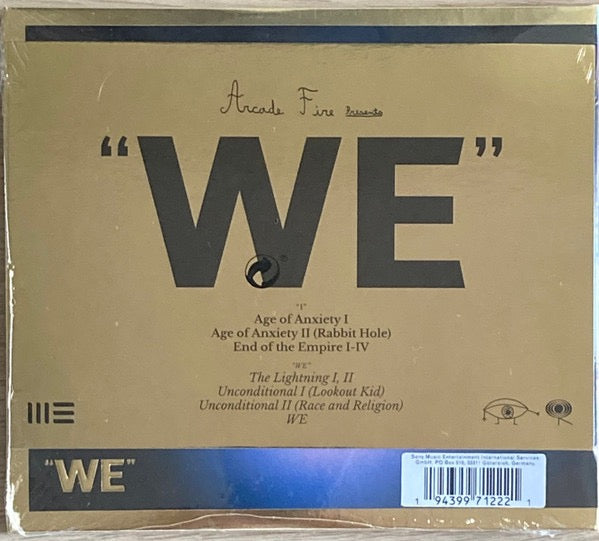 Arcade Fire – WE (CD, Sony Music Entertainment, 2022) – Mint / Sealed