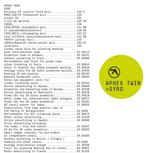 Aphex Twin Syro (Warp 2-LP set, Mint & Sealed)