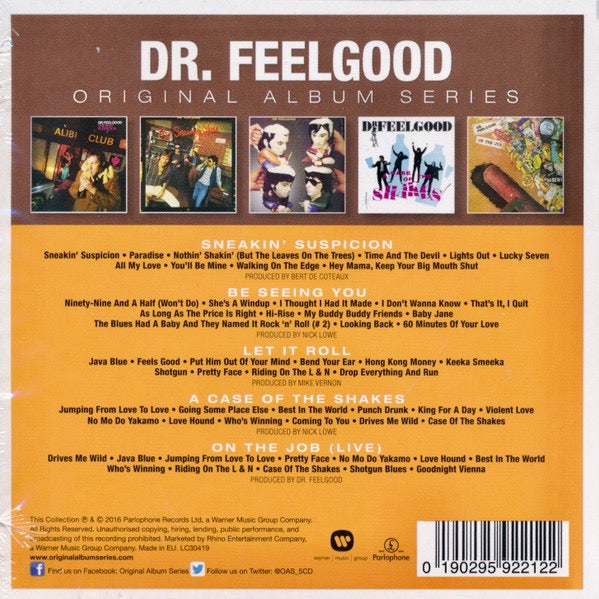 Dr. Feelgood – Original Album Series (5CD Box Set, Parlophone Records Ltd, 2016) – Mint / Sealed