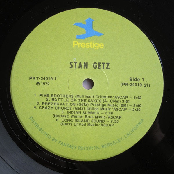 Stan Getz - Getz (2x Vinyl LP, Prestige, 1972) - EX / EX