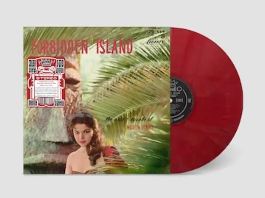 Martin Denny Forbidden Island LP jackpot (lava red vinyl)
