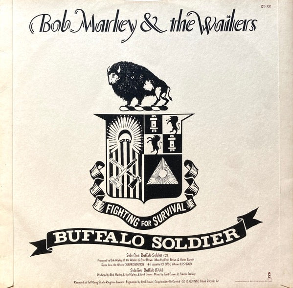 Bob Marley and the Wailers – Buffalo Soldier (12" Single, Island Records, 1983) – EX / EX