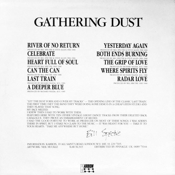 Ghost Dance – Gathering Dust (Vinyl LP, Karbon Records, 1988) – EX / EX