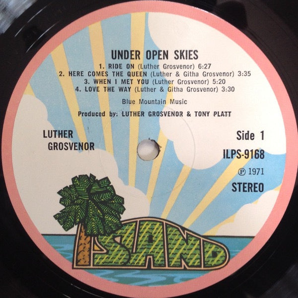 Luther Grosvenor - Under Open Skies (Vinyl LP, Island, 1971) - EX / EX