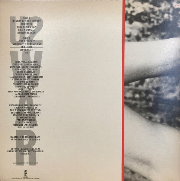 U2 – War (Vinyl LP, Island Records, 1983, Gatefold) – EX / EX