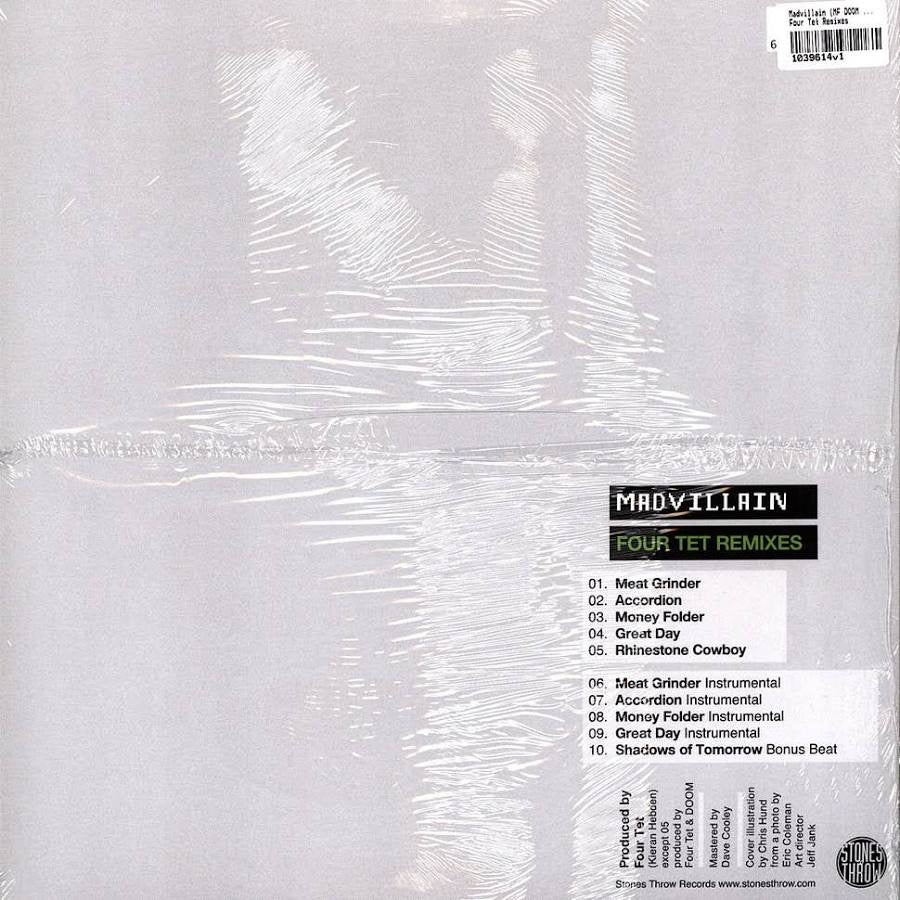 Madvillain – Four Tet Remixes (Vinyl LP, Stones Throw Records, 2017) – Mint / Sealed