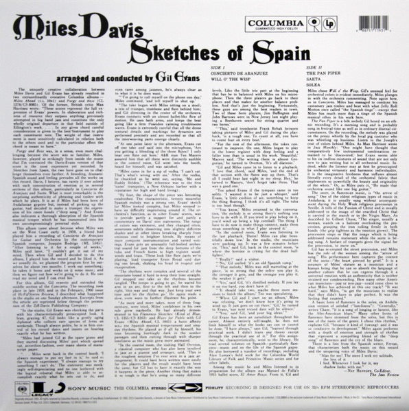 Miles Davis – Sketches of Spain (Vinyl LP, Columbia,) – NM / NM