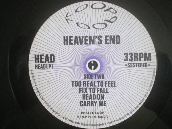 Loop – Heaven’s End (Vinyl LP, Head Records, 1987) – EX / EX