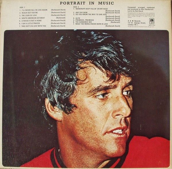 Burt Bacharach - Portrait in Music (Vinyl LP, A&M 1971) - Ex / Ex