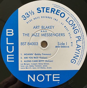 Art Blakey & Jazz Messengers Moanin' LP Blue Note classic series vinyl