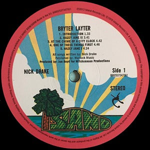 Nick Drake Bryter Layter LP (Island mint & sealed vinyl)