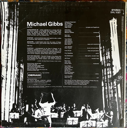 Michael Gibbs Tanglewood '63 LP Deram Near Mint