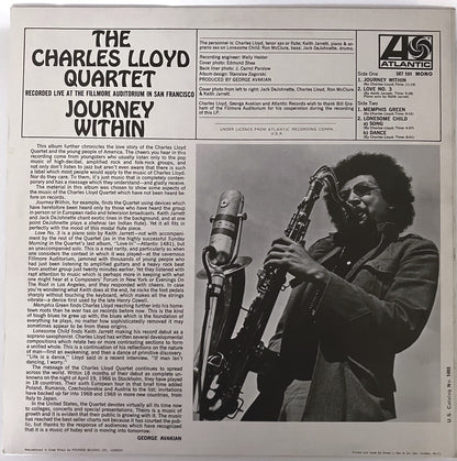 Charles Lloyd Quartet Journey Within LP Atlantic EX/NM