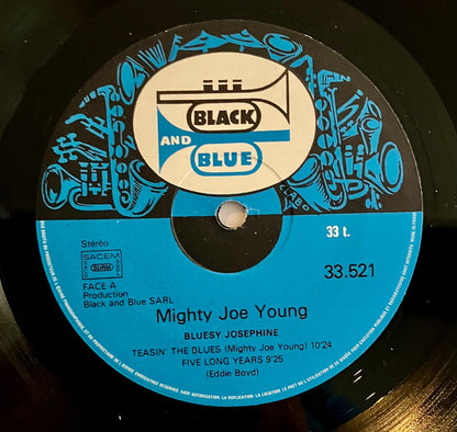 Mighty Joe Young Bluesy Josephine LP Black & Blue EX/EX