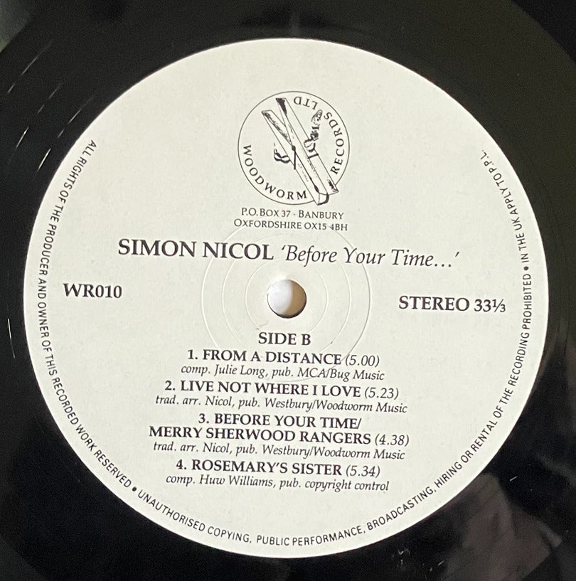 Simon Nicol "Before Your Time" LP