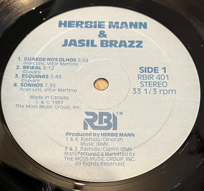 Herbie Mann Jasil Brazz LP RBI EX/EX