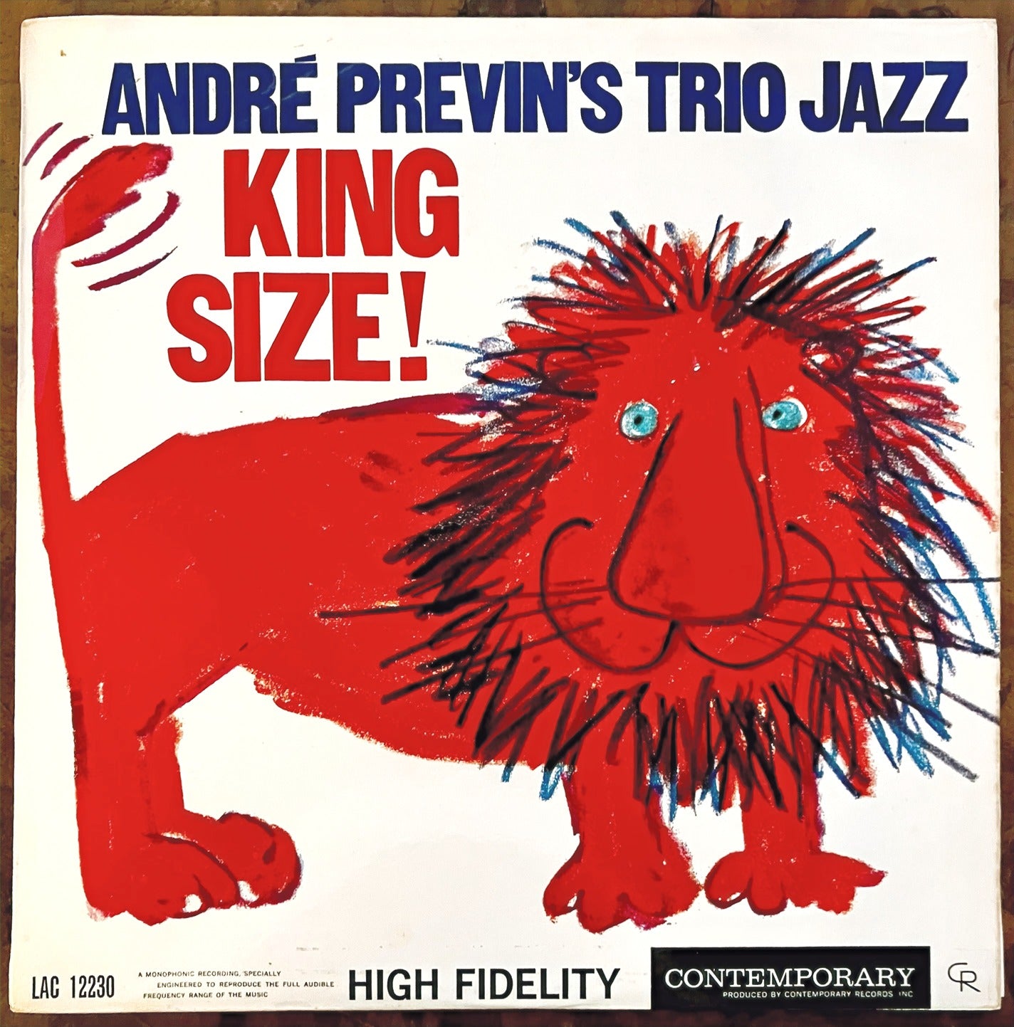 Andre Previn Trio King Size LP Contemporary EX/EX