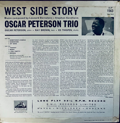 Oscar Peterson West Side Story LP HMV Verve 1962