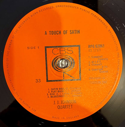 J.J. Johnson A Touch of Satin LP CBS Mono Ex/Ex