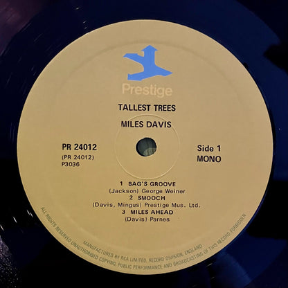 Miles Davis Tallest Trees 2-LP Prestige EX/EX