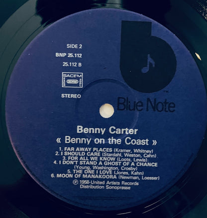 Benny Carter On the Coast LP Blue Note NM