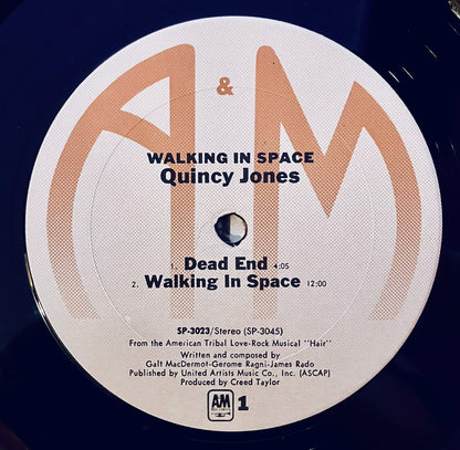 Quincy Jones Walking In Space LP A&M Near Mint Vinyl