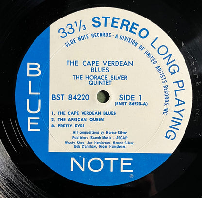 Horace Silver Cape Verdean Blues LP Blue Note EX/EX