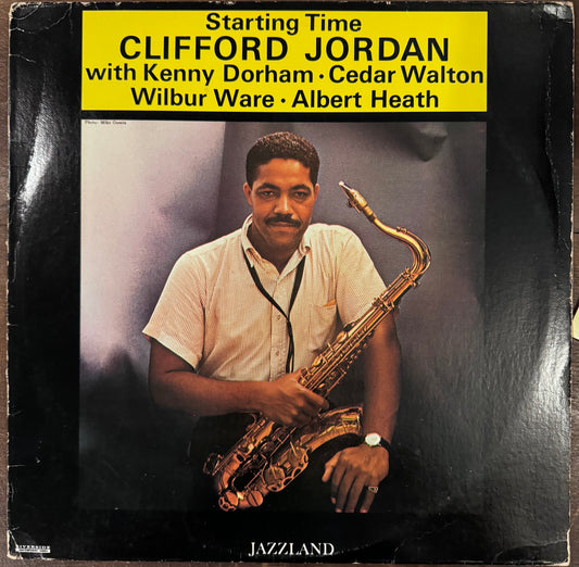 Clifford Jordan Startin' Time LP OJC Jazzland VG/EX